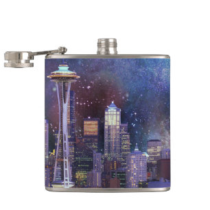 Spacey Seattle Flachmann