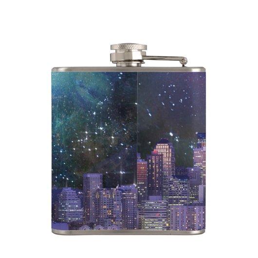 Spacey Seattle Flachmann (Rückseite)