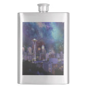 Spacey Seattle Flachmann (Vorderseite)
