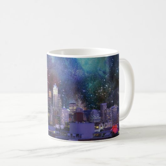 Spacey Seattle Kaffeetasse (VorderseiteRechts)