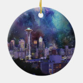 Spacey Seattle Keramik Ornament (Hinten)