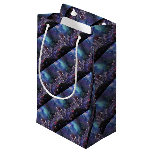 Spacey Seattle Kleine Geschenktüte (Vorderseite Schrägansicht)