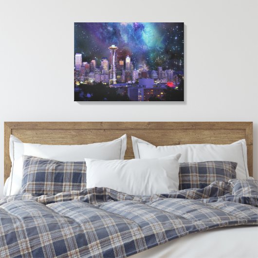 Spacey Seattle Leinwanddruck (Insitu (Schlafzimmer))