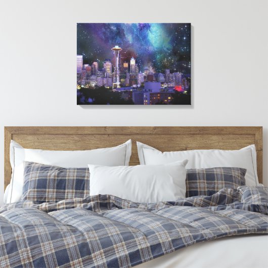 Spacey Seattle Leinwanddruck (Insitu (Schlafzimmer))