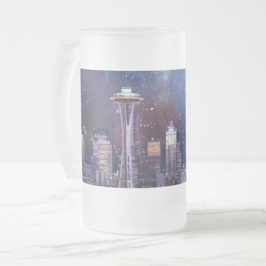 Spacey Seattle Mattglas Bierglas (Vorderseite Links)