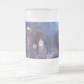 Spacey Seattle Mattglas Bierglas (Mittel)