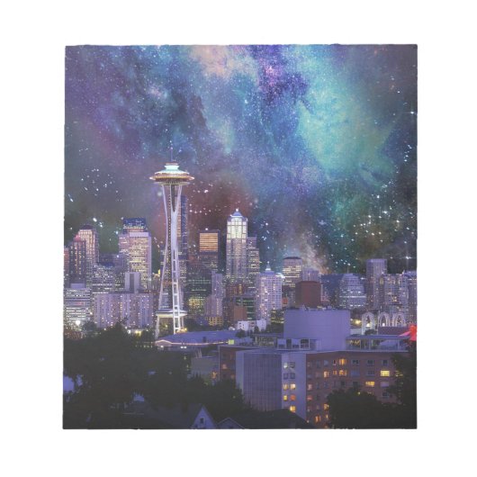 Spacey Seattle Notizblock (Vorderseite)