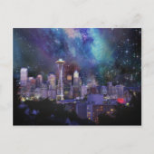 Spacey Seattle Postkarte (Vorderseite)
