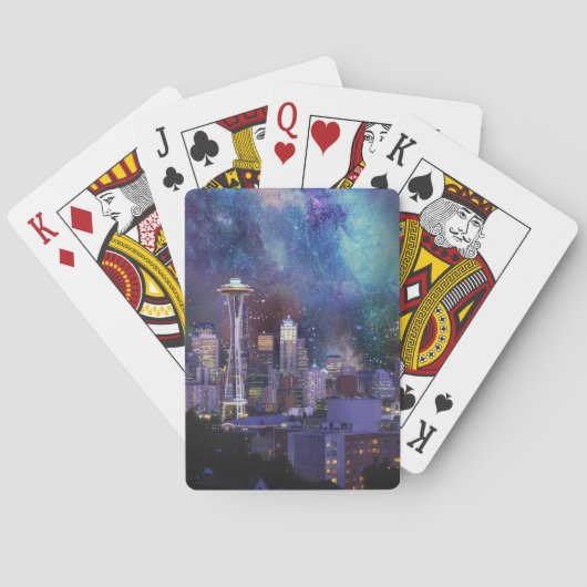 Spacey Seattle Spielkarten (Rückseite)