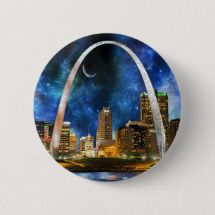 Spacey St. Louis Skyline Button