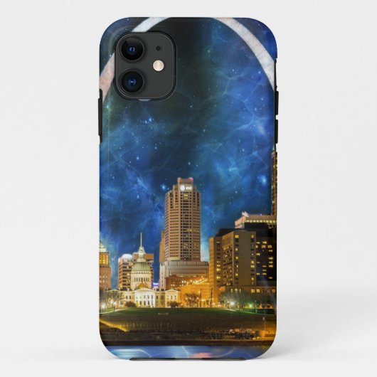 Spacey St. Louis Skyline Case-Mate iPhone Hülle (Rückseite)