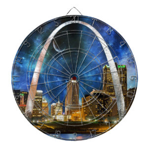 Spacey St. Louis Skyline Dartscheibe