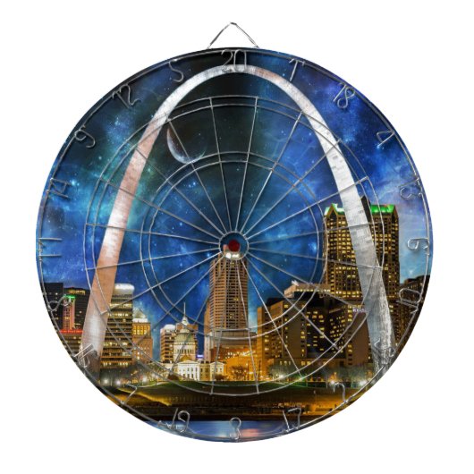 Spacey St. Louis Skyline Dartscheibe (vorne)