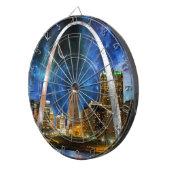 Spacey St. Louis Skyline Dartscheibe (Vorderseite rechts)