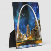 Spacey St. Louis Skyline Fotoplatte (Seite)
