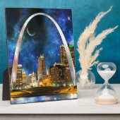 Spacey St. Louis Skyline Fotoplatte (Seite)