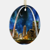 Spacey St. Louis Skyline Keramik Ornament (Rechts)