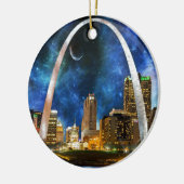 Spacey St. Louis Skyline Keramik Ornament (Links)