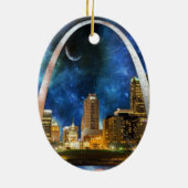 Spacey St. Louis Skyline Keramikornament (Hinten)
