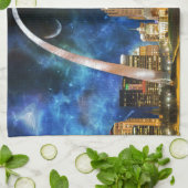 Spacey St. Louis Skyline Küchentuch (Gefaltet)