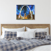 Spacey St. Louis Skyline Leinwanddruck (Insitu (Schlafzimmer))