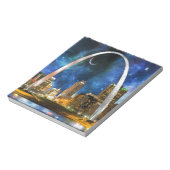 Spacey St. Louis Skyline Notizblock (Rotiert)