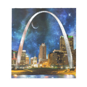 Spacey St. Louis Skyline Notizblock