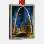 Spacey St. Louis Skyline Ornament Aus Metall (Rechts)