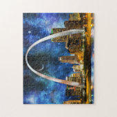 Spacey St. Louis Skyline Puzzle (Vertikal)