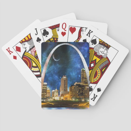 Spacey St. Louis Skyline Spielkarten (Rückseite)