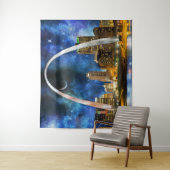 Spacey St. Louis Skyline Wandteppich (Beispiel)