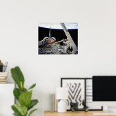 Spacwalk an Bord Space Shuttle Columbia (STS-87) Poster (Heimbüro)