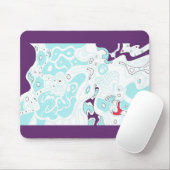 Spacy Pad Abstrakt Mousepad (Mit Mouse)