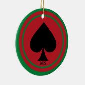 Spade Casino Keramik Ornament (Rechts)