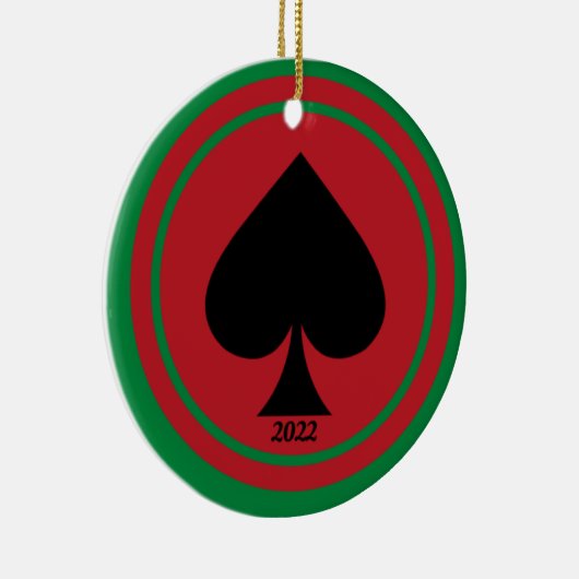 Spade Casino Keramik Ornament (Rechts)