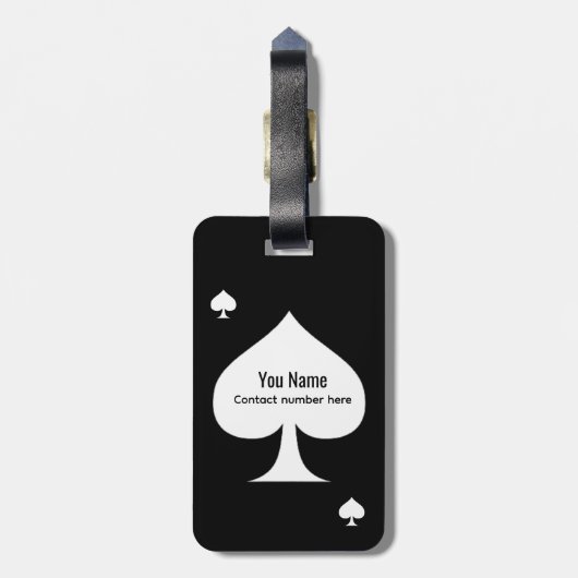 Spade Design Gepäckanhänger (Rückseite vertikal)