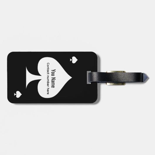 Spade Design Gepäckanhänger (Rückseite horizontal)