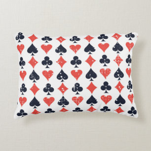 Spade, Diamant, Herz, Clubmuster Dekokissen