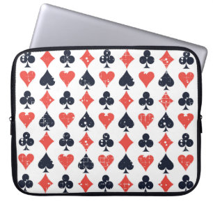 Spade, Diamant, Herz, Clubmuster Laptopschutzhülle