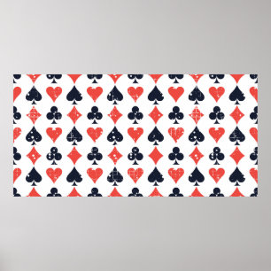 Spade, Diamant, Herz, Clubmuster Poster