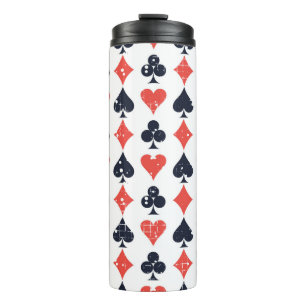 Spade, Diamant, Herz, Clubmuster Thermosbecher