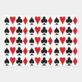 Spade, Diamond, Club, Anzüge für Herzkartentouren Geschenkpapier Set (Vorderseite)
