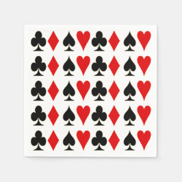 Spade, Diamond, Club, Anzüge für Herzkartentouren Serviette