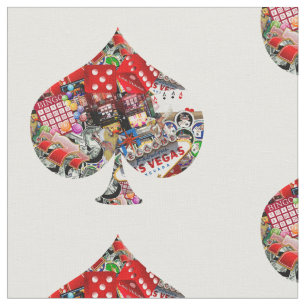 Spade - Las Vegas Spielkartenform Stoff
