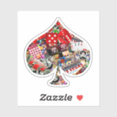 Spade Playing Card Shape - Gamblers Delight Aufkleber (Blatt)