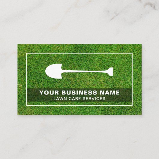 Spade Shovel Tool Garding Landschaftsschutz Rasenp Visitenkarte (Vorderseite)