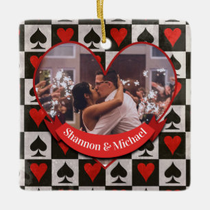 Spades and Hearts Design Keepake Ornament