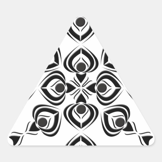 Spades Dreieckiger Aufkleber (Vorderseite)