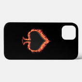 Spades Flames Case-Mate iPhone Hülle (Rückseite (Horizontal))
