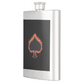 Spades Flames Flachmann (Links)